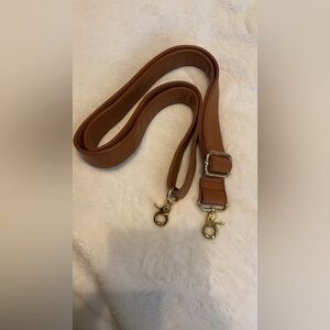 Brown interchangeable bag strap